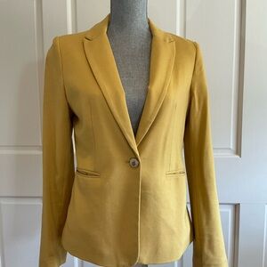 Premise Mustard Yellow Single-Button Blazer